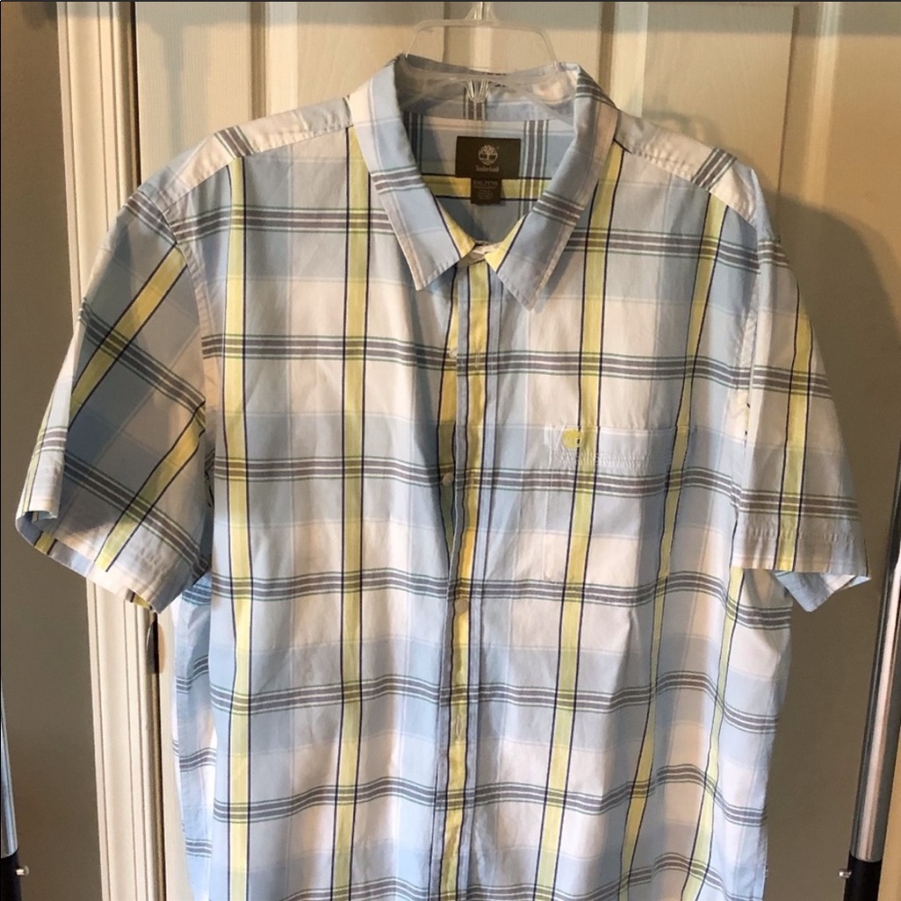 SHORT SLEEVE TIMBERLAND BUTTON DOWN SHIRT XXL